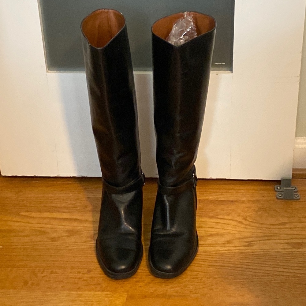Knee high black boots